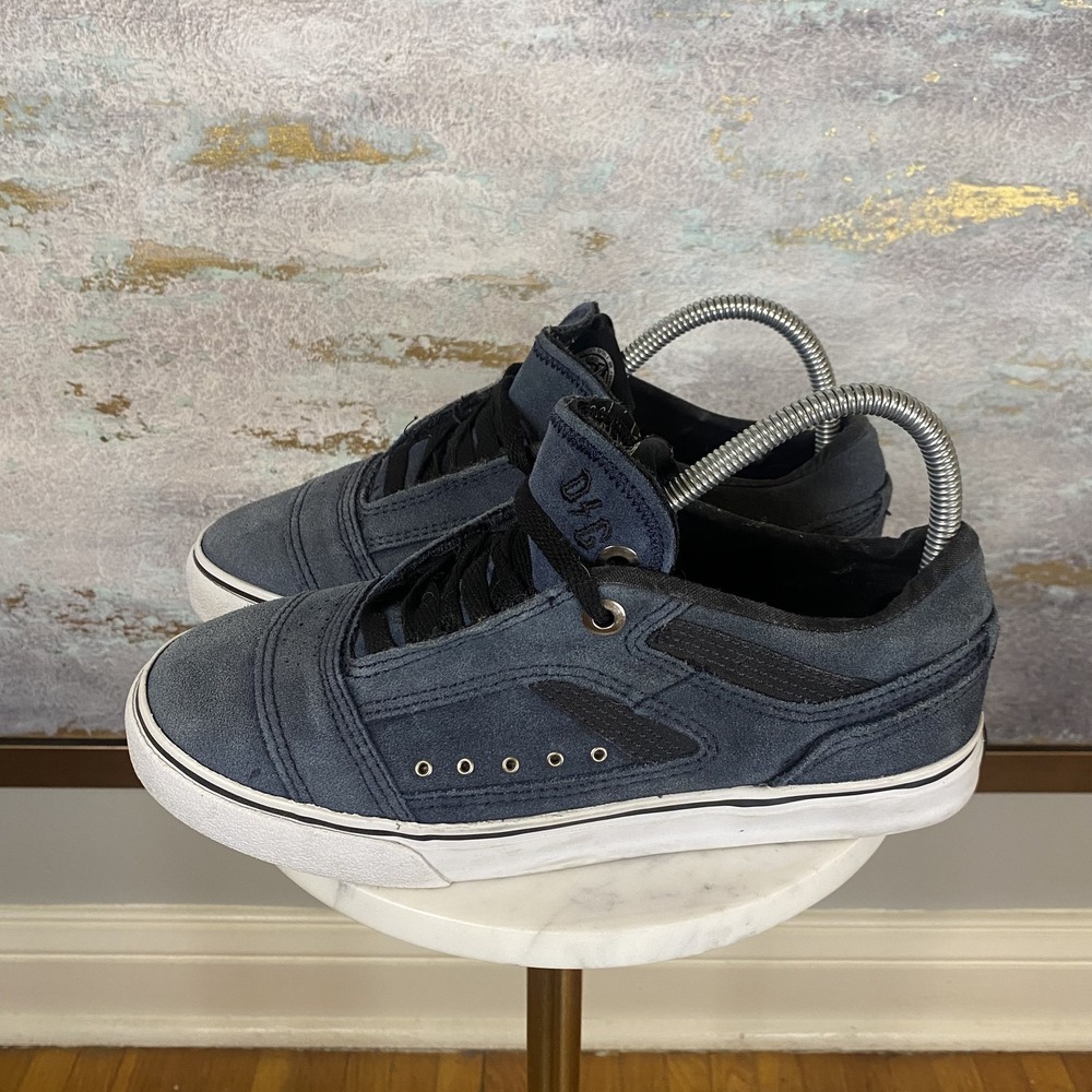 Globe The Heathen Shoes Mens Size 8 Blue Suede Skate Sneakers David Gonzalez